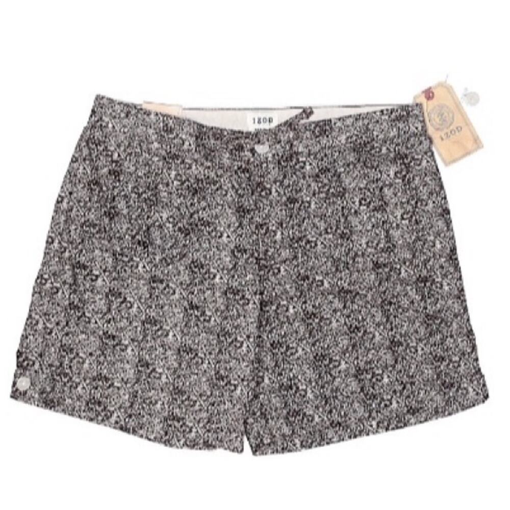 Izod Bark Brown Printed Bermuda shorts